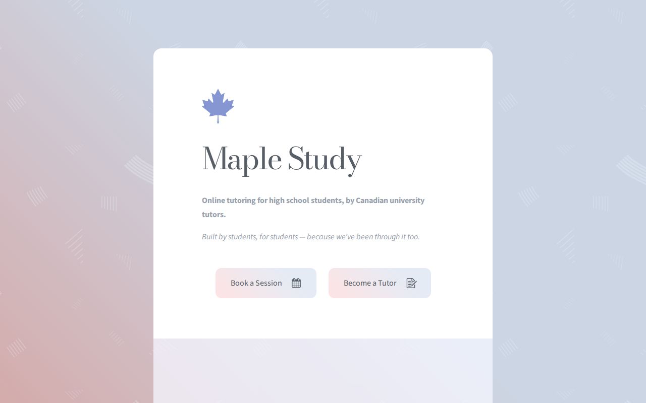 Maple Study Tutoring